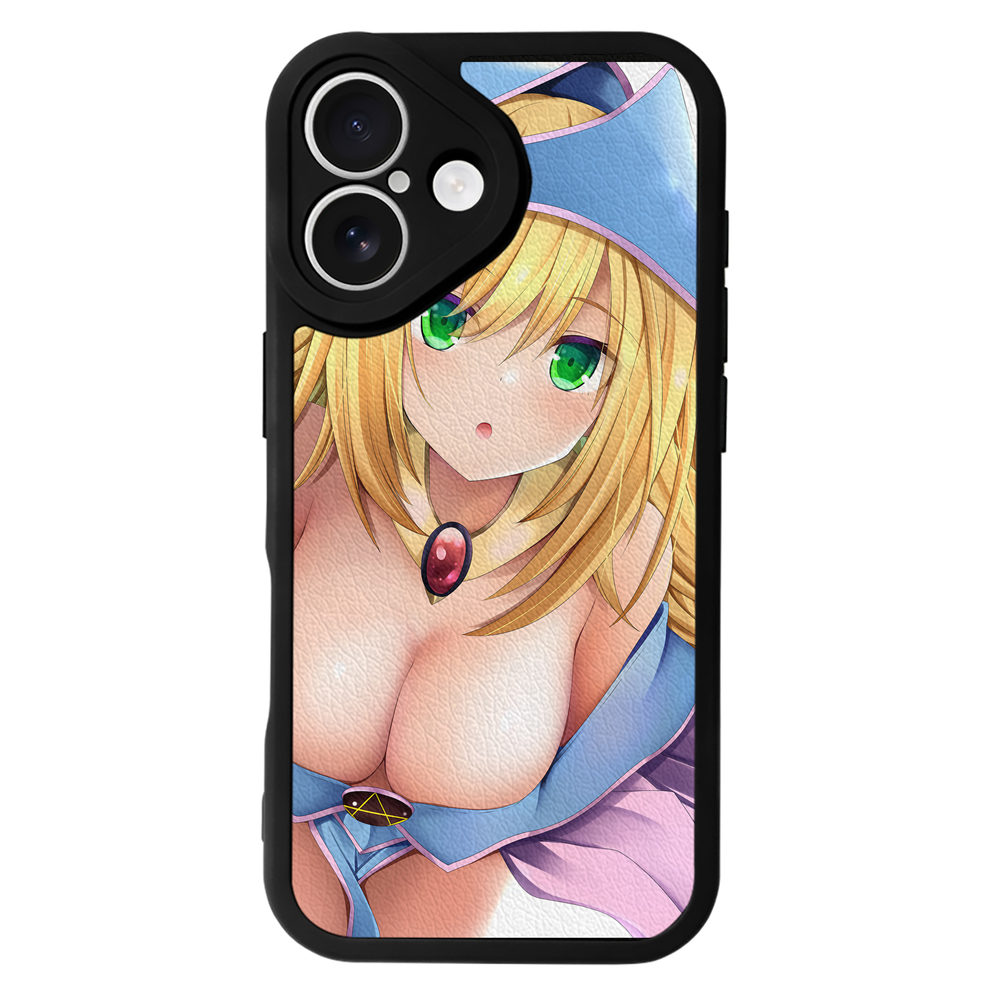 （画像用） 遊☆戯☆王 Yu-Gi-Oh! 【iPhone 16シリーズ対応】シリコンスマホケース（レザー調） 材質：シリコン
